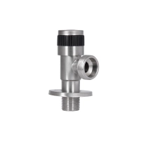 Кран кутовий Thermo Alliance Standart 1/2"Зх3/4"З нерж., з керам. буксою TAS345W1520SS - 2 фото