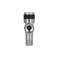 Кран кутовий Thermo Alliance Standart 1/2"Зх3/4"З нерж., з керам. буксою TAS345W1520SS - 3 фото
