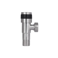 Кран кутовий Thermo Alliance Standart 1/2"Зх3/4"З нерж., з керам. буксою TAS345W1520SS - 4 фото