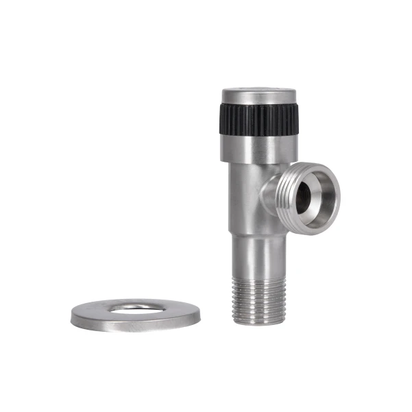 Кран кутовий Thermo Alliance Standart 1/2"Зх3/4"З нерж., з керам. буксою TAS345W1520SS - 6 фото