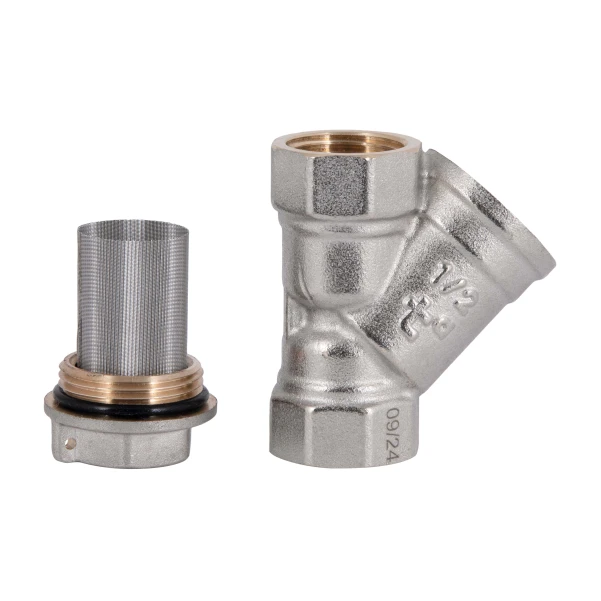 Фільтр грубої очистки Thermo Alliance Standart 1/2"ВВ нікель для води косий TAS124W15 - 5 фото