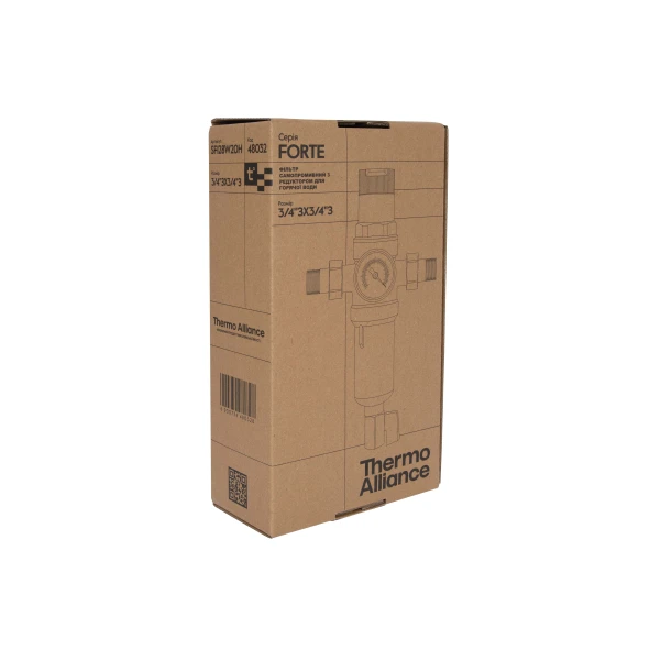 Фільтр самопромивний Thermo Alliance Forte 3/4" з редуктором для горячої води SF128W20H - 7 фото