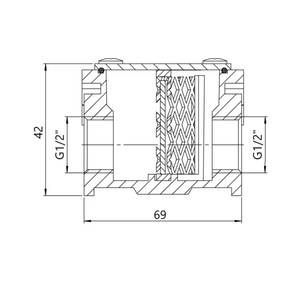 Фильтр алюминиевый Thermo Alliance Standart 1/2" SD121G15 - 1 фото