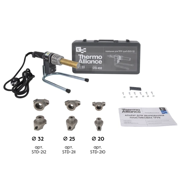 Паяльник для пластиковых труб Thermo Alliance STD-102 Ø20-32 (автоматический 700W) - 7 фото