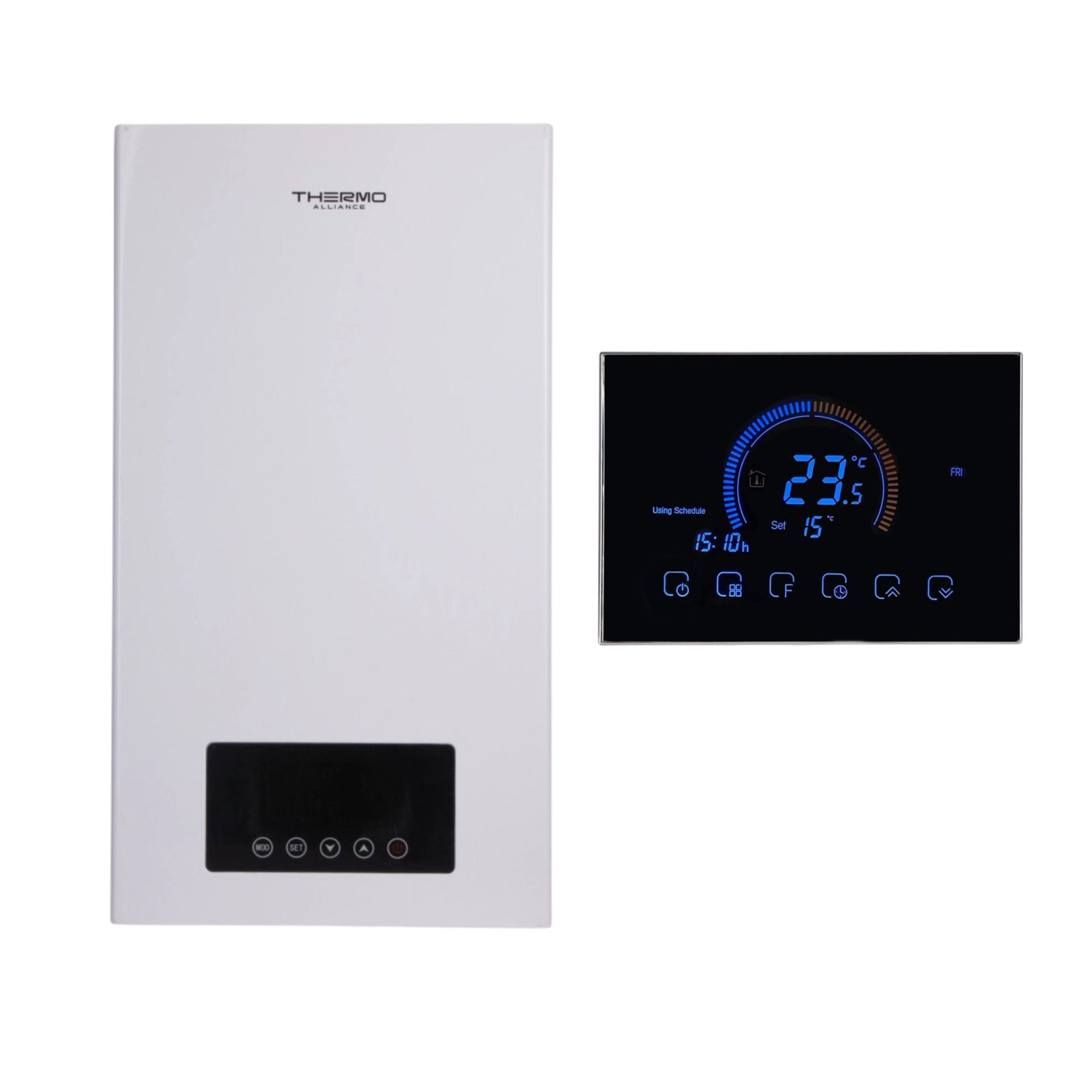 Комплексное решение Thermo Alliance для котельной: электрический котел 6 кВт + проводной термостат Wi-Fi