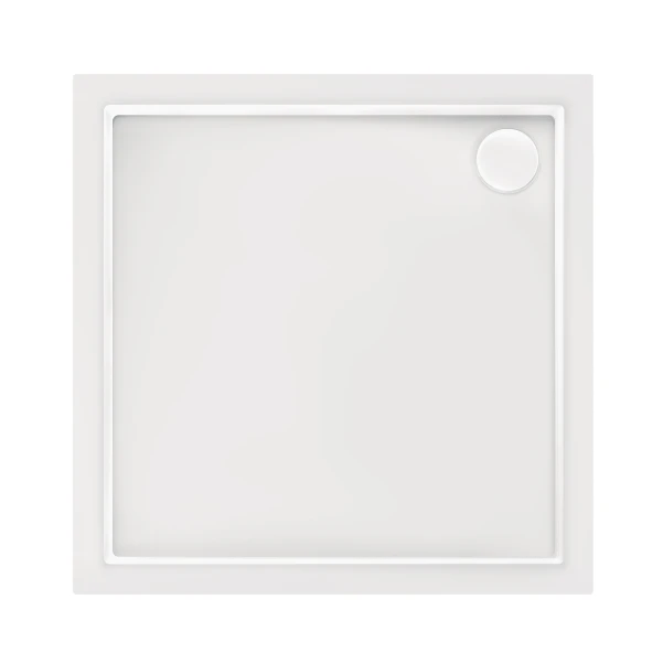 Душовий піддон Qtap Tern 301112 100x100x12 см + сифон - 2 фото