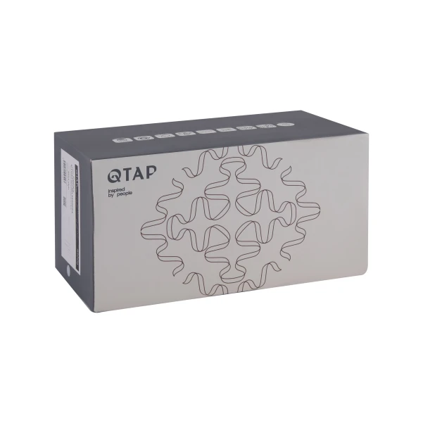 Смеситель для раковины Qtap Gemini скрытого монтажа QTGEM273BLM45694 Black Matt - 8 фото
