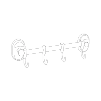 Тримач Lidz Oreo 0804 4 гачка LDORE0804CRM22175 Chrome - 1 фото