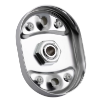 Полка универсальная Lidz Oreo 0902 стеклянная (52*16 см) LDORE0902CRM22179 Chrome - 3 фото