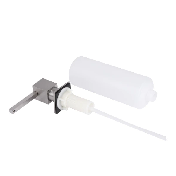 Дозатор для моющего средства Lidz LK117 квадратный Brushed Steel (LDLK117BRU46399) - 2 фото