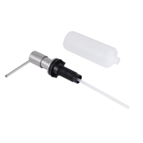 Дозатор для миючого засобу Lidz LK118 круглий Brushed Steel (LDLK118BRU46400) - 2 фото