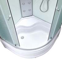 Гідромасажний бокс Lidz Tani SBM90x90.SAT.HIGH.FR, скло Frost 4 мм - 3 фото