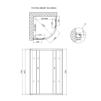 Душевая кабина Lidz Latwa SC90x90.SAT.MID.FR, стекло Frost 4 мм без поддона - 1 фото