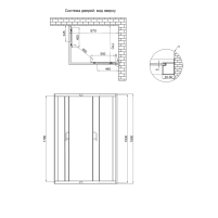 Душевая кабина Lidz Wawel SC100x80.SAT.LOW.FR, стекло Frost 5 мм без поддона - 1 фото