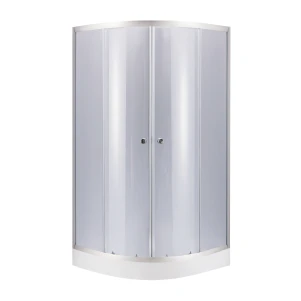Набор Lidz душевая кабина Latwa SC90x90.SAT.LOW.GR, стекло тонированное 4 мм + поддон Kupala