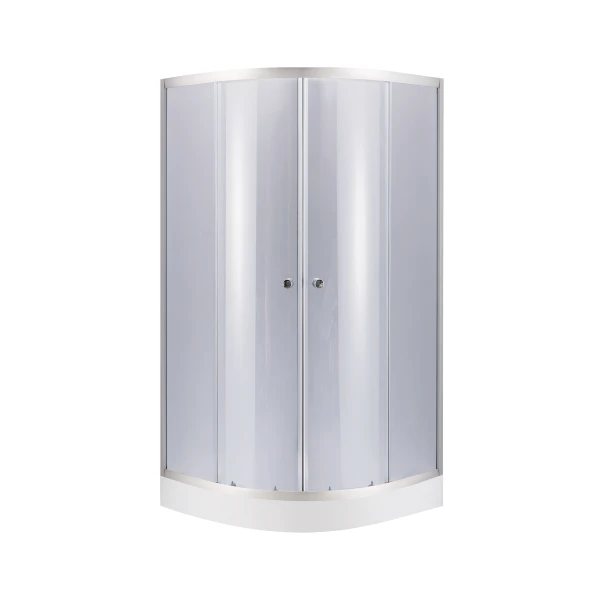 Набор Lidz душевая кабина Latwa SC80x80.SAT.LOW.GR, стекло тонированное 4 мм + поддон Kupala