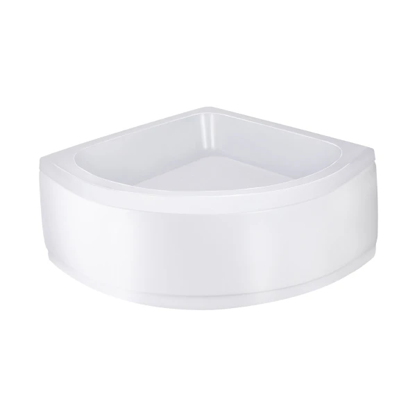 Lidz Latwa SC80x80.SAT.MID.FR Душевая кабина полукруглая, стекло Frost 4 мм + Lidz Душевой поддон KAPIELKA ST80x80x26, с панелью - 10 фото