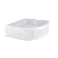 Lidz Latwa SC90x90.SAT.MID.FR Душевая кабина полукруглая, стекло Frost 4 мм + Lidz Душевой поддон KAPIELKA ST90x90x26, с панелью - 11 фото