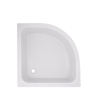 Lidz Latwa SC90x90.SAT.MID.FR Душевая кабина полукруглая, стекло Frost 4 мм + Lidz Душевой поддон KAPIELKA ST90x90x26, с панелью - 8 фото