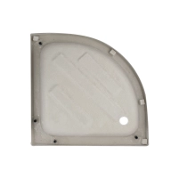 Душова кабіна Latwa SC80x80.SAT.MID.GR полукругла, скло тон. 4 мм + Душовий піддон KAPIELKA ST80x80x26, з панеллю Lidz - 11 фото
