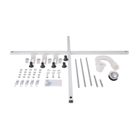 Lidz Latwa SC90x90.SAT.HIGH.FR Душевая кабина полукруглая, стекло Frost 4 мм + Lidz Душевой поддон KAPIELKA ST90x90x41, с панелью - 14 фото