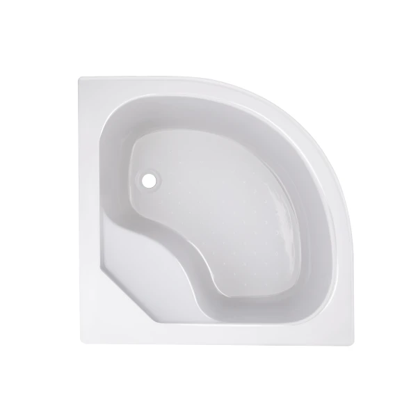 Lidz Latwa SC80x80.SAT.HIGH.GR Душевая кабина полукруглая, стекло тон. 4 мм + Lidz Душевой поддон KAPIELKA ST80x80x41, с панелью - 8 фото