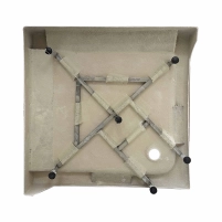 Душевая кабина Lidz Wawel SC80x80.SAT.LOW.GR, стекло тон. 4 мм + Lidz Душевой поддон KAPIELKA ST80x80х14 - 10 фото