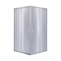 Душевая кабина Lidz Wawel SC80x80.SAT.LOW.GR, стекло тон. 4 мм + Lidz Душевой поддон KAPIELKA ST80x80х14 - 2 фото