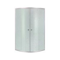 Душевая кабина Lidz Latwa SC80x80.SAT.LOW.FR, стекло Frost 4 мм + Lidz Душевой поддон KAPIELKA ST80x80x15 - 2 фото