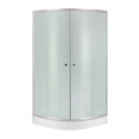 Душевая кабина Lidz Latwa SC90x90.SAT.LOW.FR, стекло Frost 4 мм + Lidz Душевой поддон KAPIELKA ST90x90x15