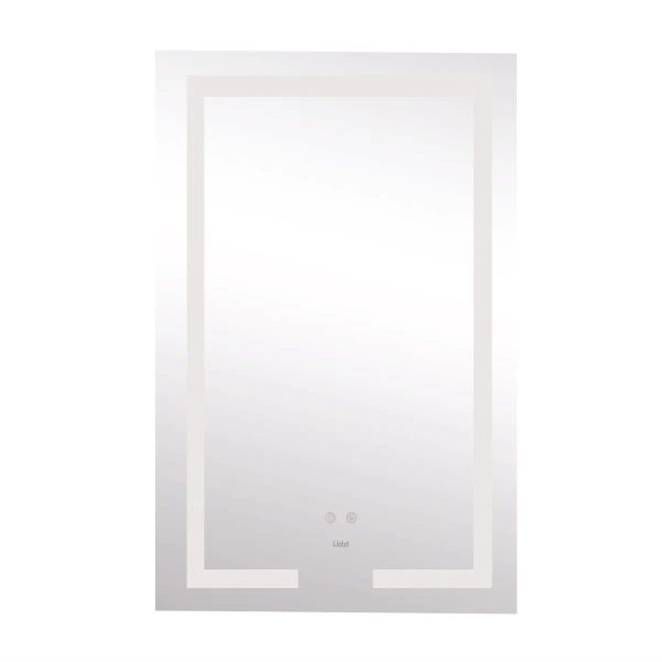 Зеркало Lidz Kubis 500х800 с LED-подсветкой Touch, с антизапотеванием, с диммером, рег. яркости LD78LF9365080 - 2 фото