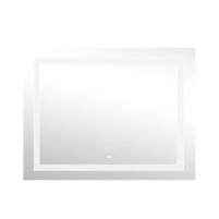 Зеркало Lidz Kubis 1000х800 с LED-подсветкой Touch, с антизапотеванием, с диммером, рег. яркости LD78LF61410080 - 3 фото