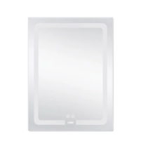 Дзеркало Lidz Kubis 600х800 з LED-підсвічуванням Touch, з антизапотіванням, з димером, рег. яскравості LD78LF9376080 - 2 фото