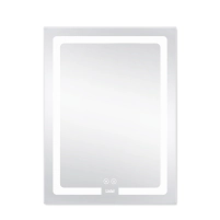Дзеркало Lidz Kubis 600х800 з LED-підсвічуванням Touch, з антизапотіванням, з димером, рег. яскравості LD78LF9376080 - 3 фото