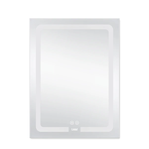 Дзеркало Lidz Kubis 600х800 з LED-підсвічуванням Touch, з антизапотіванням, з димером, рег. яскравості LD78LF9376080 - 2 фото