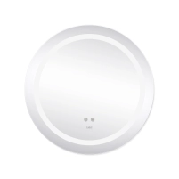 Зеркало Lidz Aria R600 с LED-подсветкой Touch, с антизапотеванием, с диммером, рег. яркости LD78LR600 - 2 фото