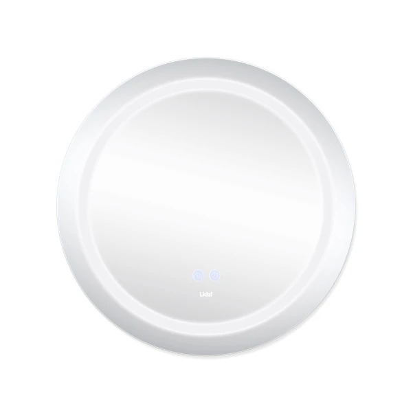 Зеркало Lidz Aria R600 с LED-подсветкой Touch, с антизапотеванием, с диммером, рег. яркости LD78LR600 - 3 фото