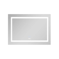 Зеркало Lidz Kubis 800х600 с LED-подсветкой Touch, с антизапотеванием, с диммером, рег. яркости LD78LF9047400 - 3 фото