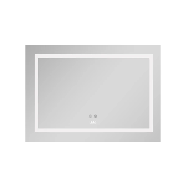 Зеркало Lidz Kubis 800х600 с LED-подсветкой Touch, с антизапотеванием, с диммером, рег. яркости LD78LF9047400 - 2 фото