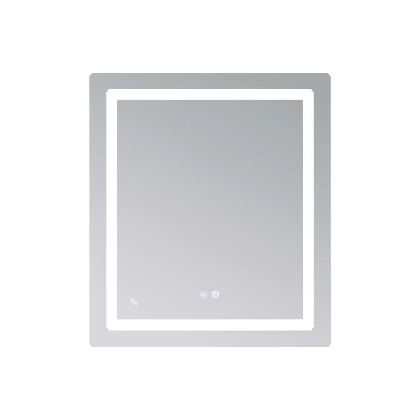 Зеркало Lidz Kubis (KU2) 700х800 с LED-подсветкой Touch, с антизапотеванием, с диммером, рег. яркости LD78LF9048070 - 3 фото