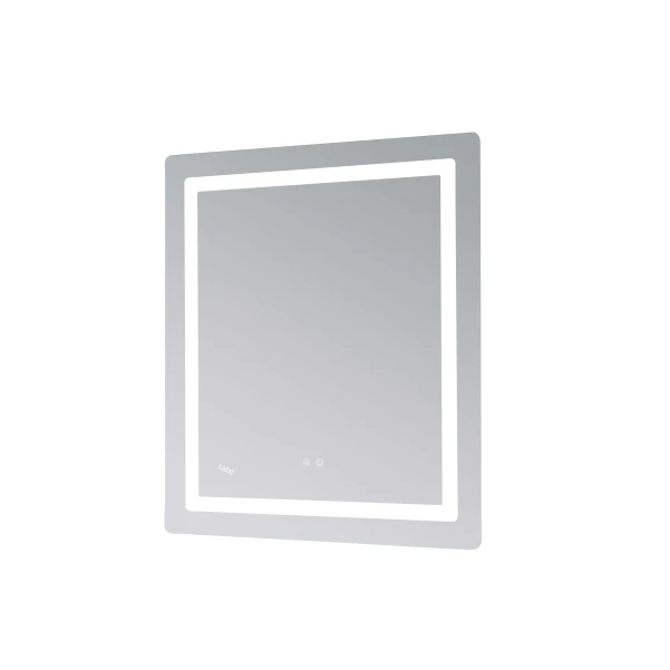 Зеркало Lidz Kubis (KU2) 700х800 с LED-подсветкой Touch, с антизапотеванием, с диммером, рег. яркости LD78LF9048070 - 4 фото