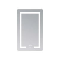 Зеркало Lidz Kubis (KU2) 500х800 с LED-подсветкой Touch, с антизапотеванием, с диммером, рег. яркости LD78LF936508048448 - 3 фото
