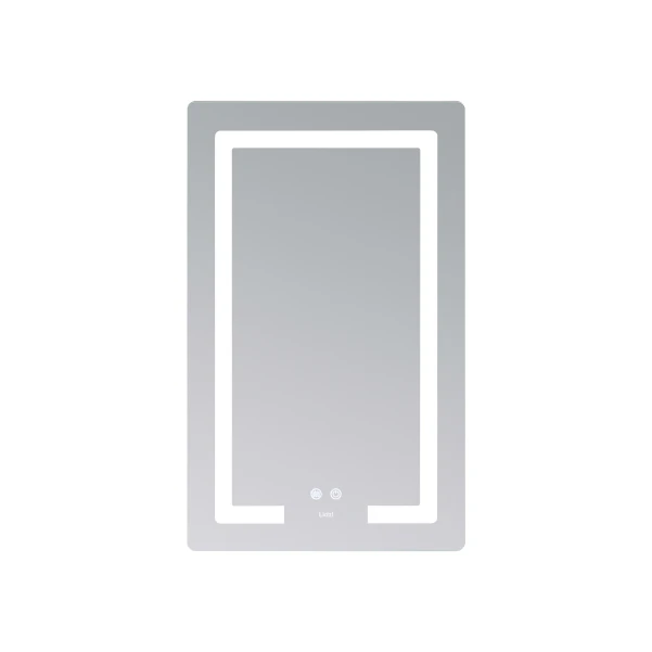Зеркало Lidz Kubis (KU2) 500х800 с LED-подсветкой Touch, с антизапотеванием, с диммером, рег. яркости LD78LF936508048448 - 3 фото