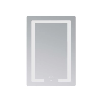 Зеркало Lidz Kubis (KU2) 600х800 с LED-подсветкой Touch, с антизапотеванием, с диммером, рег. яркости LD78LF937608048449 - 2 фото