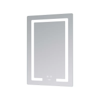 Зеркало Lidz Kubis (KU2) 600х800 с LED-подсветкой Touch, с антизапотеванием, с диммером, рег. яркости LD78LF937608048449 - 4 фото