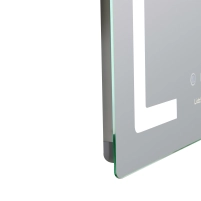 Зеркало Lidz Kubis (KU2) 600х800 с LED-подсветкой Touch, с антизапотеванием, с диммером, рег. яркости LD78LF937608048449 - 5 фото