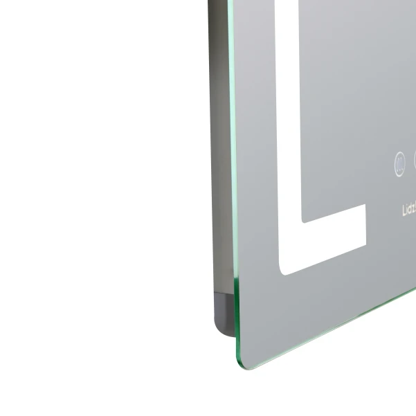 Зеркало Lidz Kubis (KU2) 600х800 с LED-подсветкой Touch, с антизапотеванием, с диммером, рег. яркости LD78LF937608048449 - 5 фото