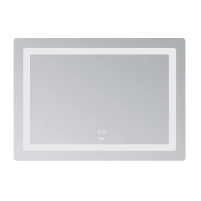 Зеркало Lidz Kubis (KU2) 1000х800 с LED-подсветкой Touch, с антизапотеванием, с диммером, рег. яркости LD78LF6141008048450 - 2 фото