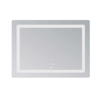 Дзеркало Lidz Kubis (KU2) 900х700 з LED-підсвічуванням Touch, з антизапотіванням, з димером, рег. яскравості LD78LF904907048452 - 2 фото