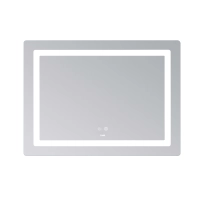 Дзеркало Lidz Kubis (KU2) 900х700 з LED-підсвічуванням Touch, з антизапотіванням, з димером, рег. яскравості LD78LF904907048452 - 3 фото